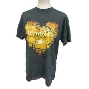 Hamilton The Musical Womens Large Short Sleeve PolyCotton Crew Neck Tee Shirt